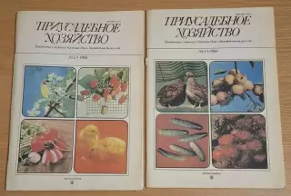 Журнал Приусадебное хозяйство 2 шт