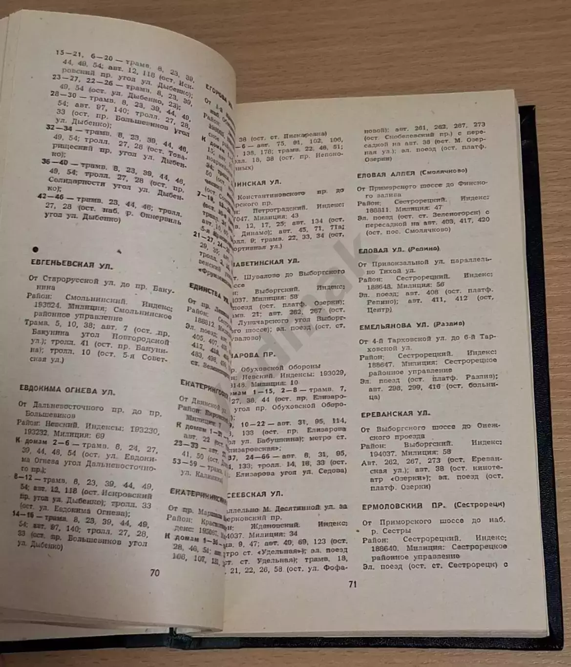 Елохина Т. И. Улицы Ленинграда. Справочник 1984 г 5