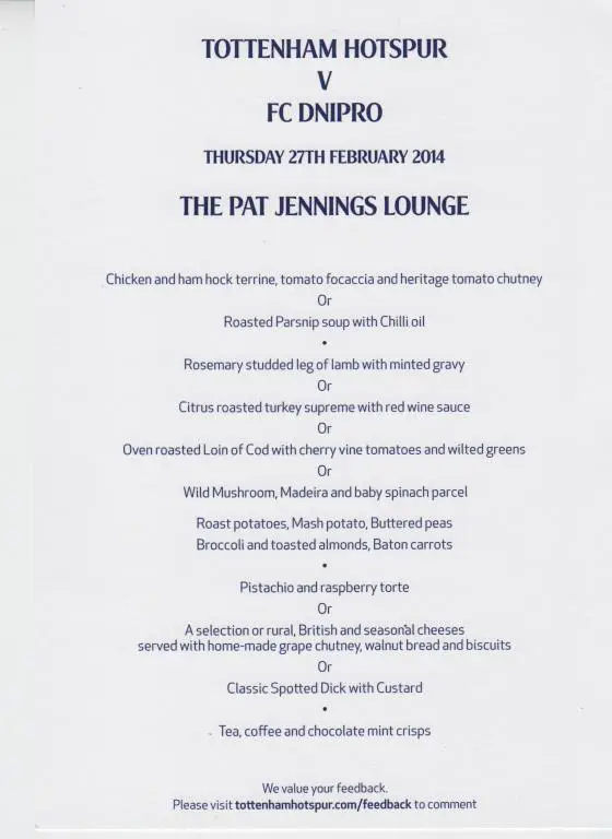 Меню! Тоттенхэм Хотспур - Днепр Украина 2014 кубок Лига Европы 1