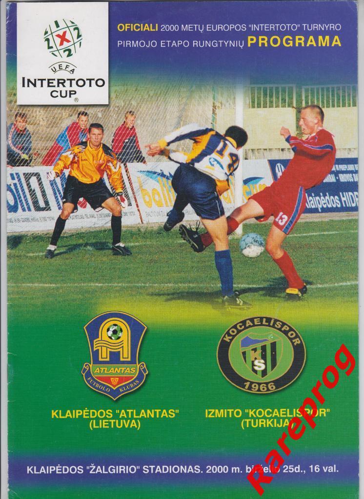 Атлантас Литва - Коджаелиспор / Коджаэлиспор Турция 2000 кубок Интертото УЕФА