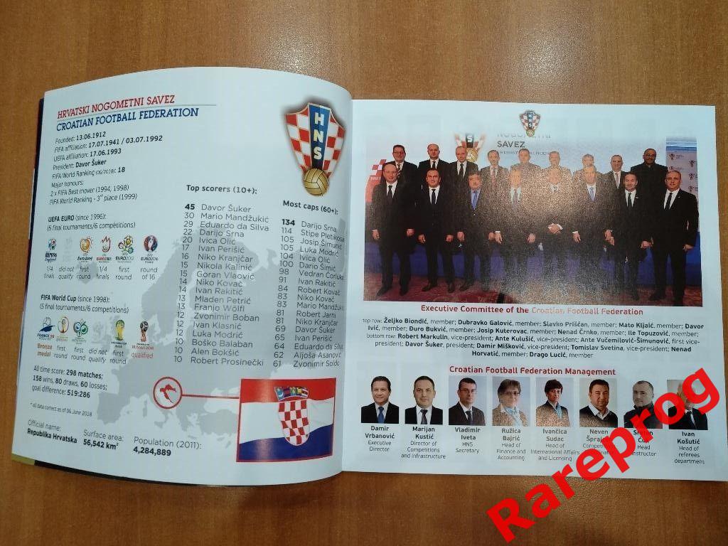 официальный медиа - гайд Хорватия - Чемпионат Мира 2018 Россия 1
