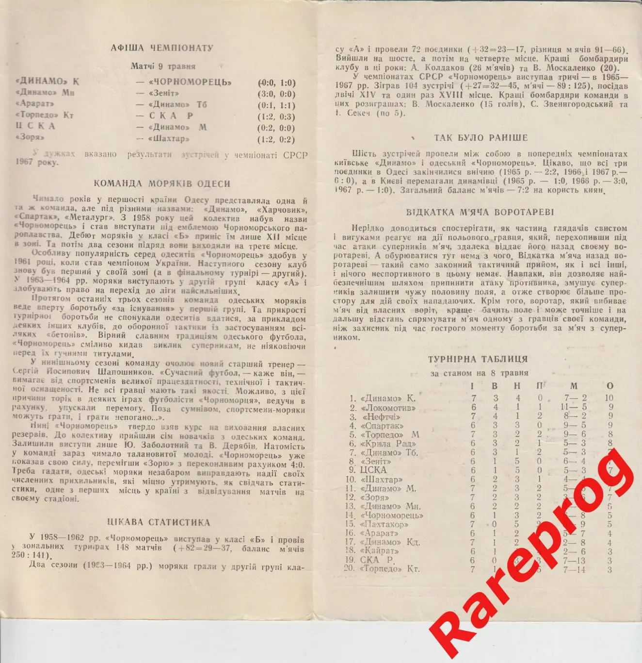 Динамо Киев - Черноморец Одесса - 1968 1