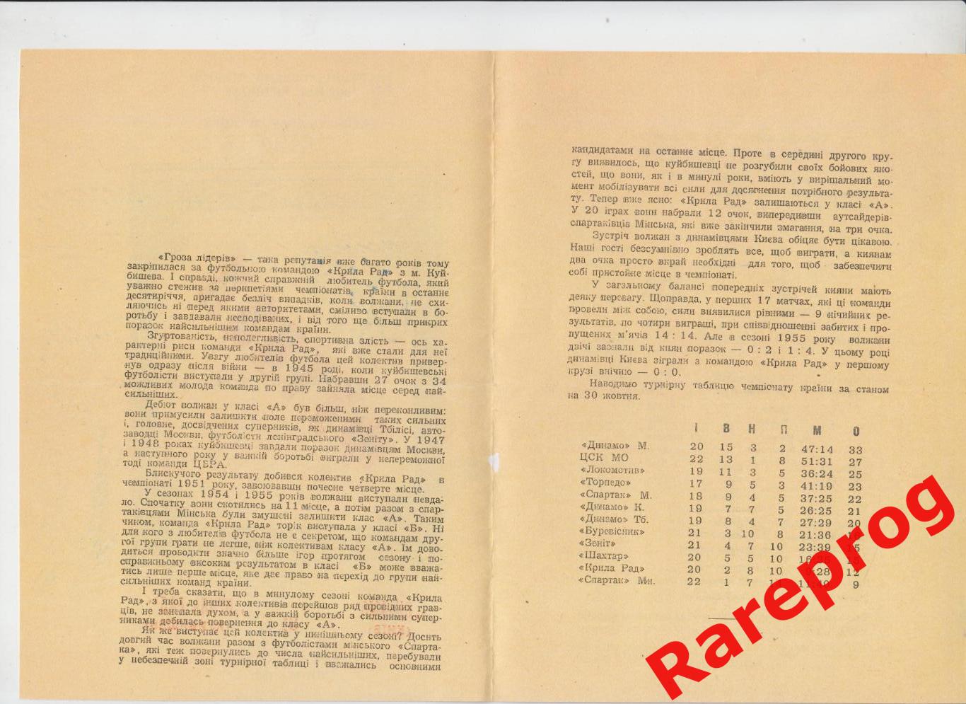 Динамо Киев - Крылья Советов Куйбышев - 1957 1