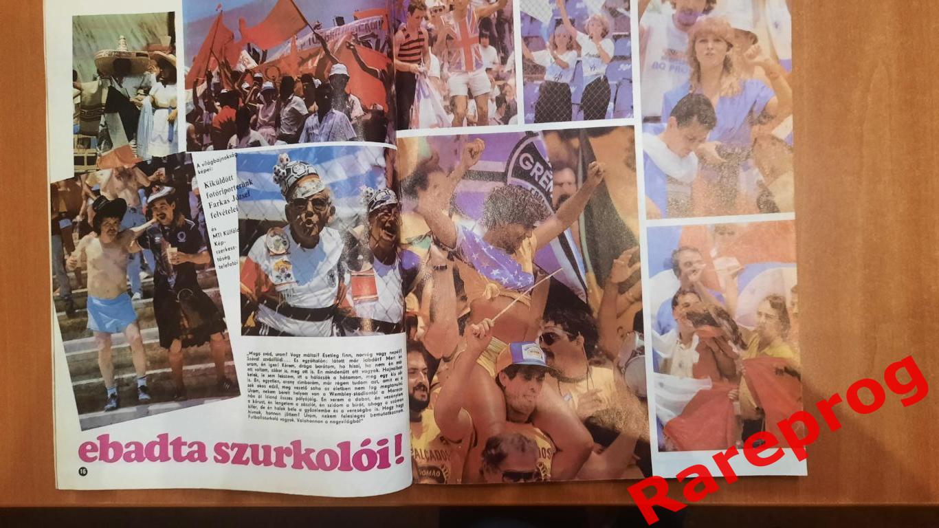журнал Кепеш СПОРТ Венгрия № 26 1986 - Чемпионат Мира Мексика Аргентина СССР 2