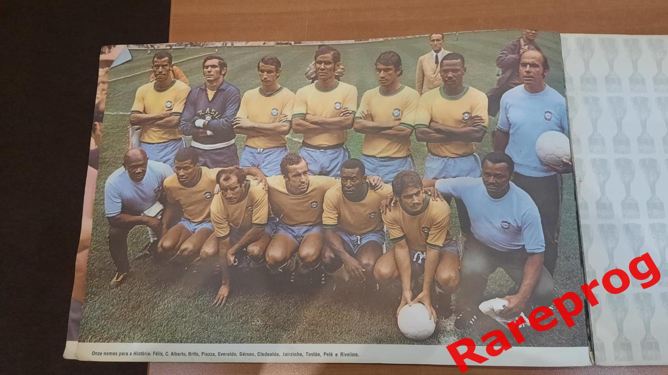 РАРИТЕТ! - альбом Сборная Бразилия 3х кратный Чемпион Мира ЧМ Мексика 1970- Пеле 6