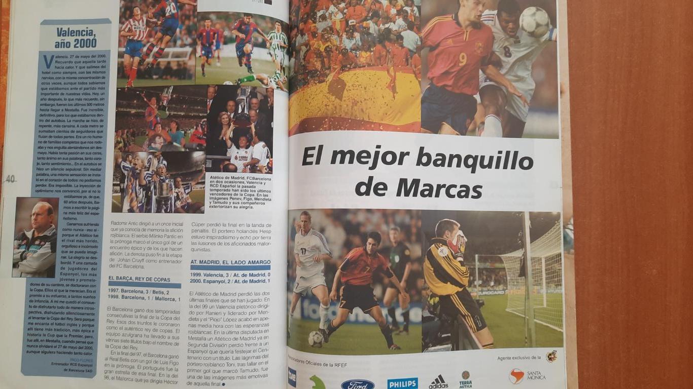 журнал Футбол RFEF Испания № 36 июнь 2001 - 25 лет кубку Испании 4