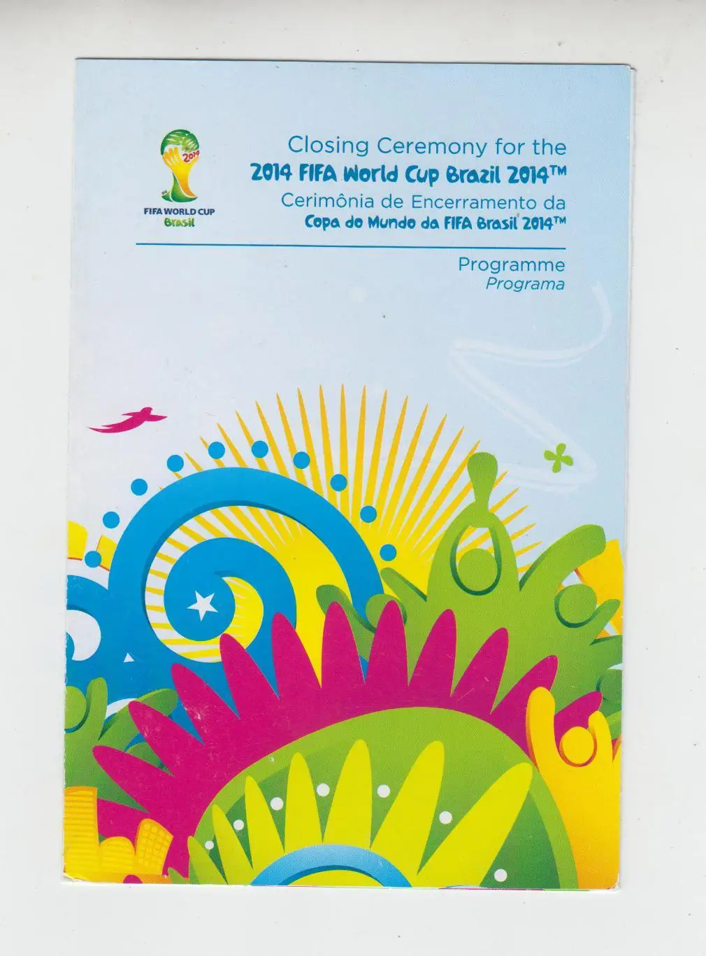 программа ФИФА Чемпионат Мира Бразилия 2014 - Церемония Закрытия Финал