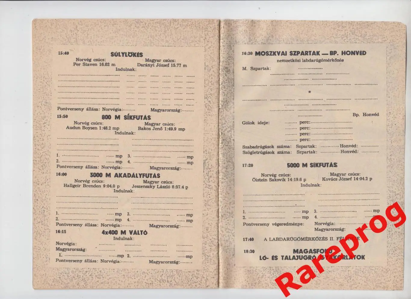 Гонвед Венгрия - Спартак Москва СССР 1953 1