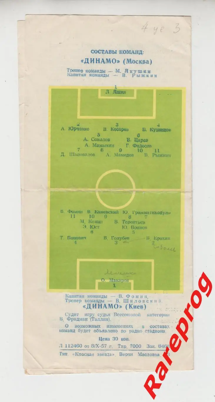 Динамо Москва - Динамо Киев - 1957 1
