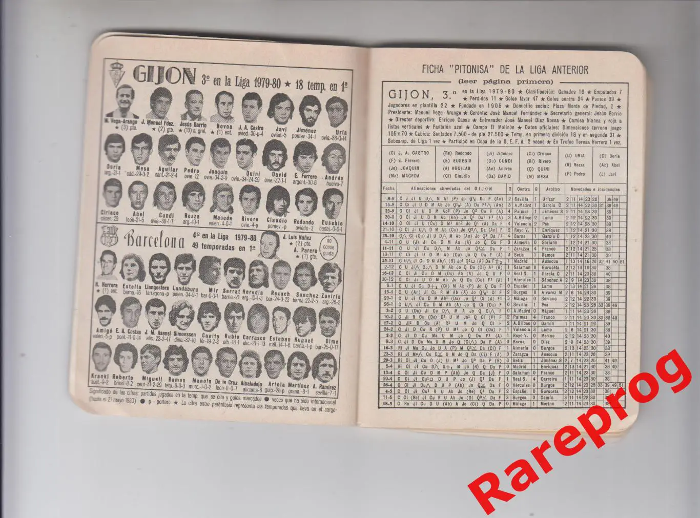 справочник Dinamico Испания сезон 1980 -1981 - Реал Мадрид Барселона фото 2