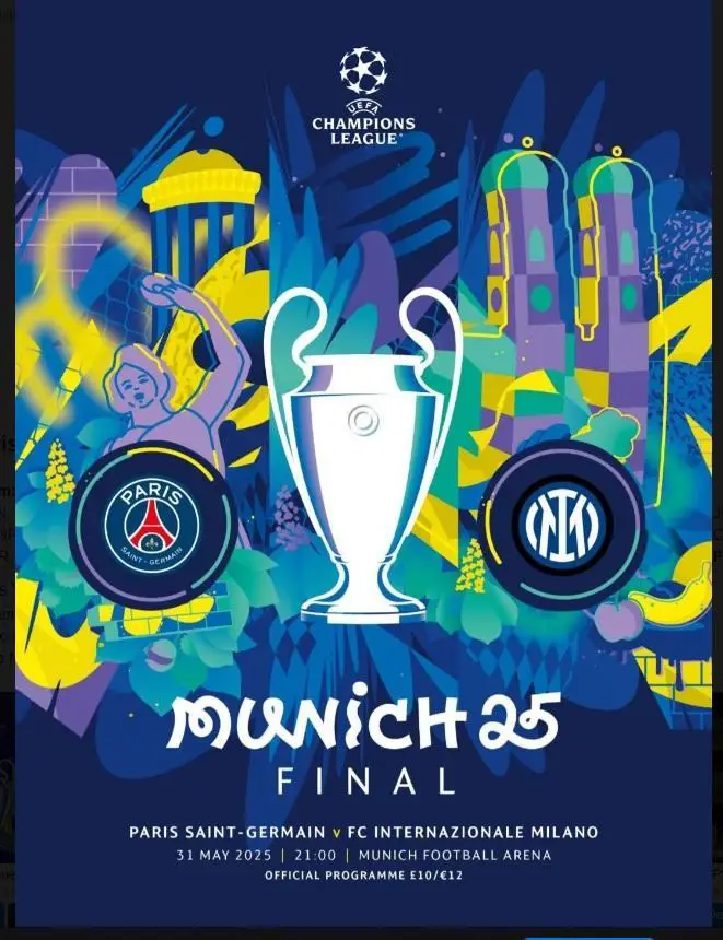ПСЖ Франция - Интер Италия 31.05 2025 финал ЛЧ УЕФА Мюнхен Германия