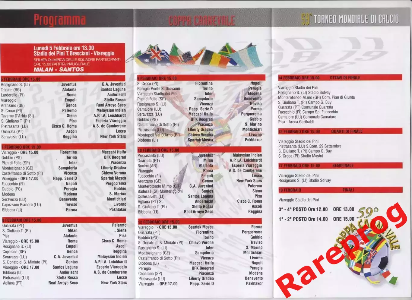 2й вид - турнир Виареджио Италия 2007 Спартак Москва юноши 1