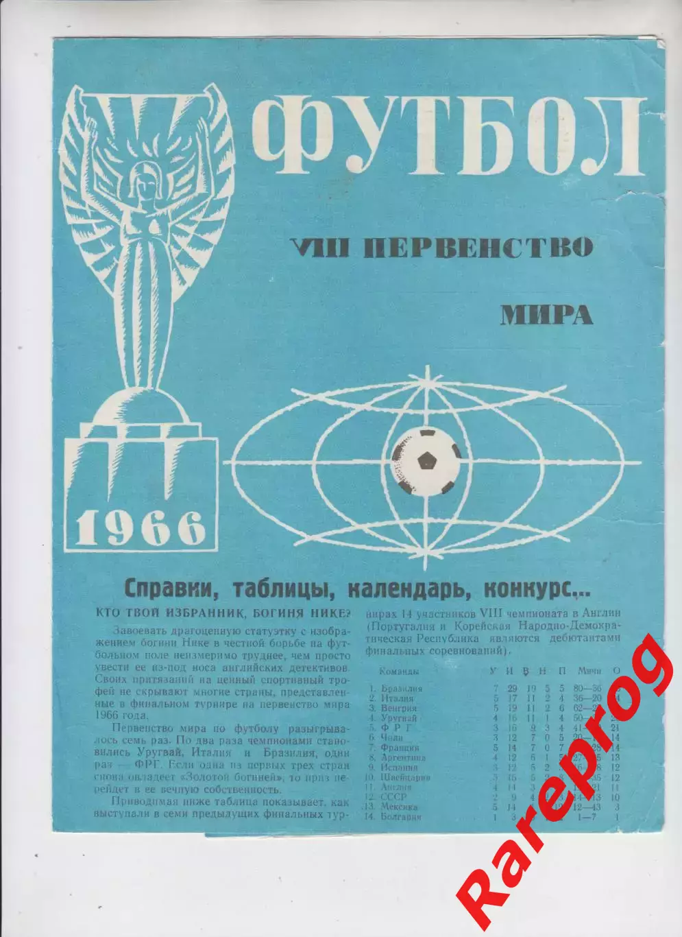 Чемпионат Мира ФИФА 66 Англия 1966 - СССР