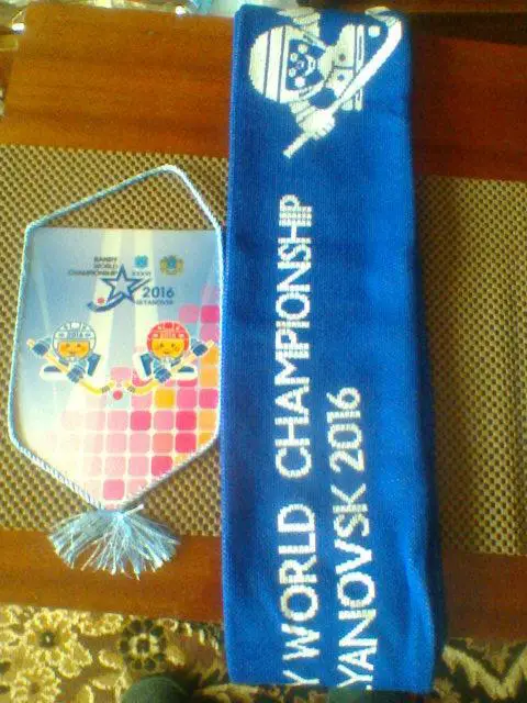 2016 ФИНЛЯНДИЯ-РОССИЯ-финал Чемп.Мира по бенди Ульяновск-шарф+вымпел+программа 1