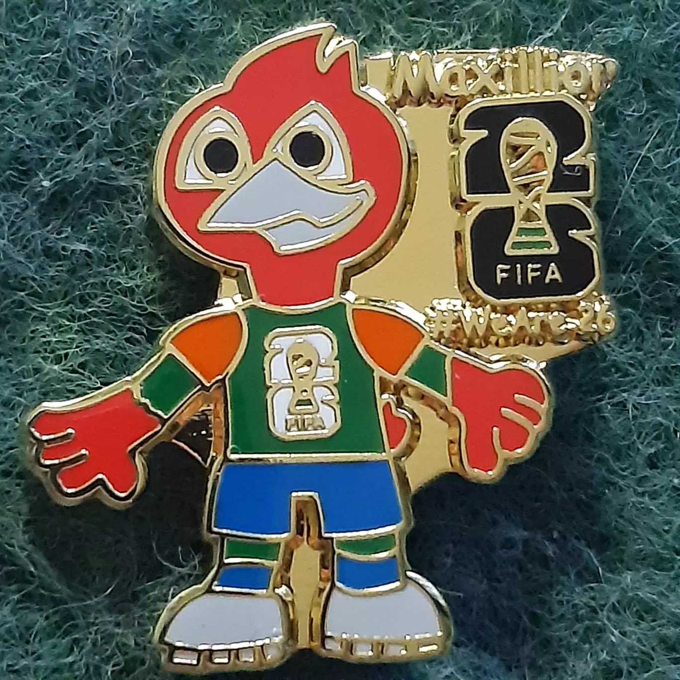 Футбол.Чемпіонат світу ФІФА. США 2026. талісман маскот.ЕМАЛЬ