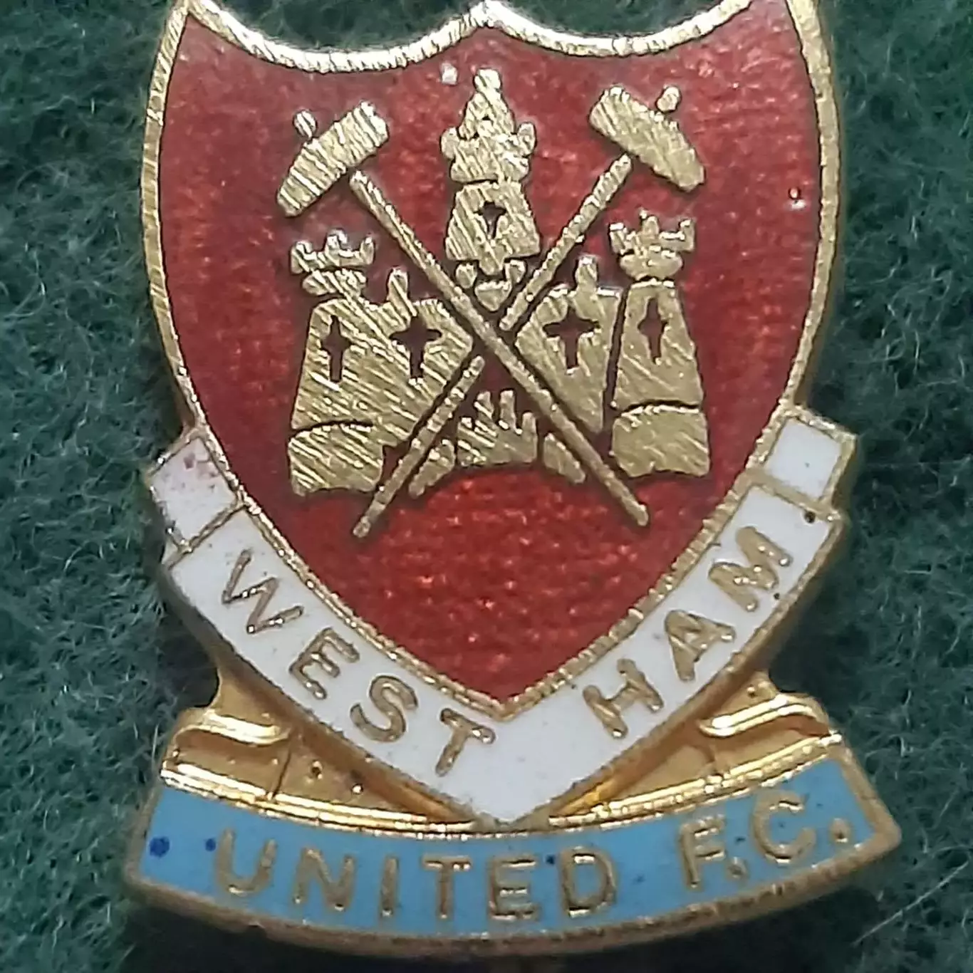 Футбол клуб ФК. ВЕСТ ХЕМ ЮНАЙТЕД АНГЛІЯ. 1970-i pp.ЕМАЛЬ.COFFER