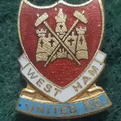 Футбол клуб ФК. ВЕСТ ХЕМ ЮНАЙТЕД АНГЛІЯ. 1970-i pp.ЕМАЛЬ.COFFER