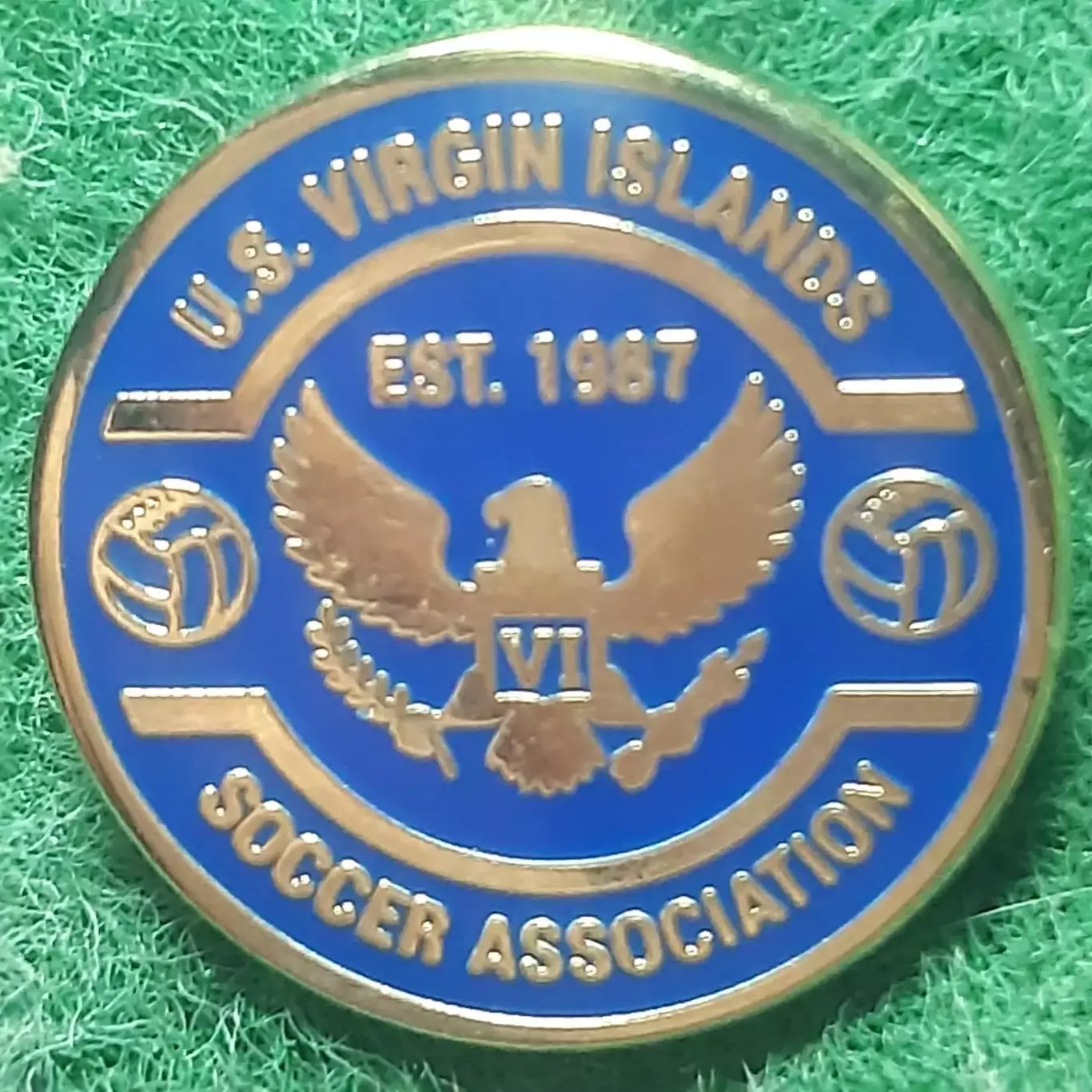 Футбол федерація асоціація.ВІРҐІНСЬКІ ОСТРОВИ.ЕМАЛЬ.