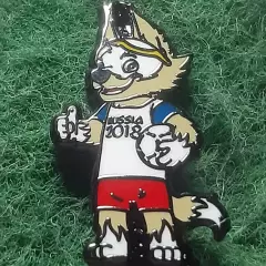 Футбол.Чемпіонат світу ФІФА.2018.талісман маскот.ЕМАЛЬ.