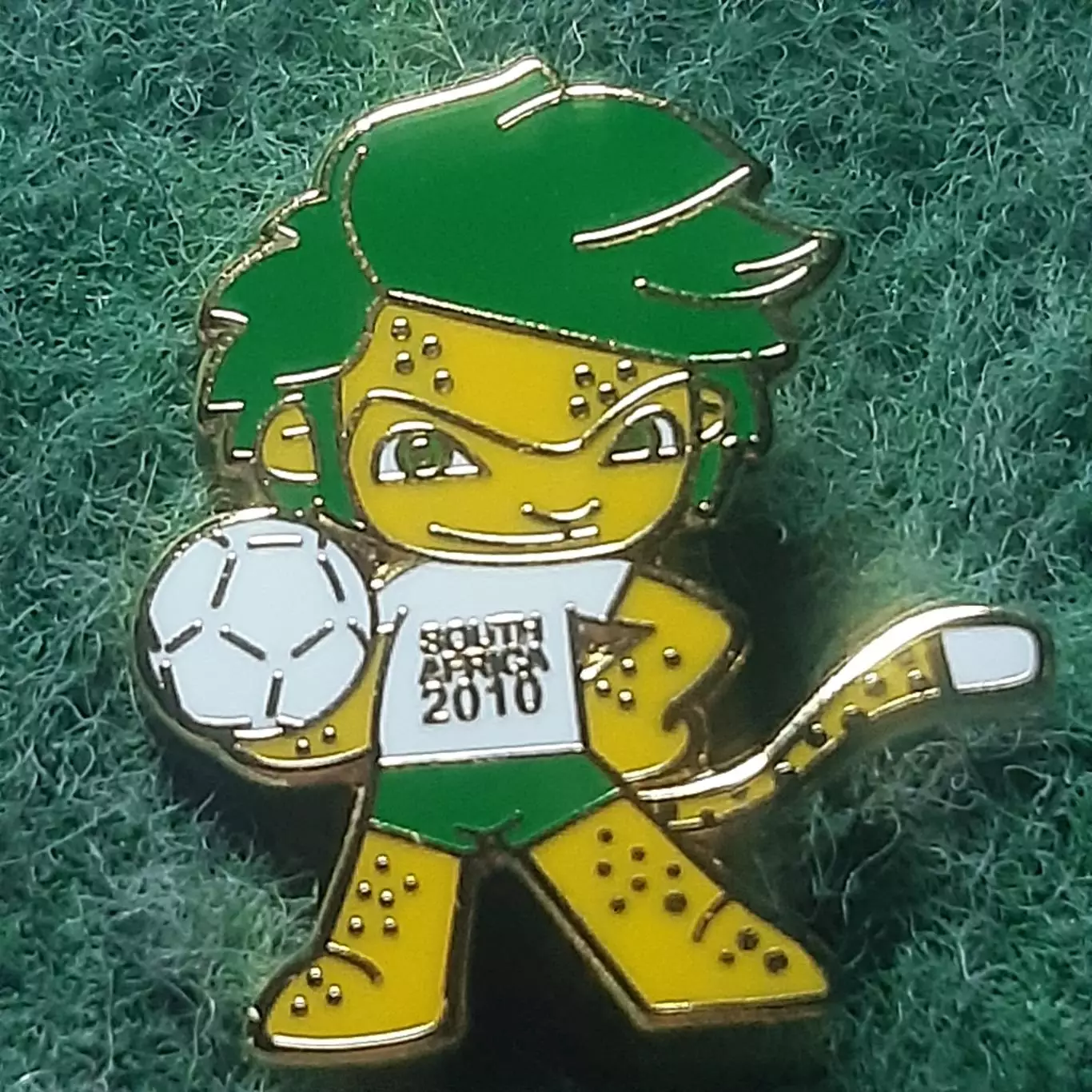 Футбол.Чемпіонат світу ФІФА.ПАР ПІВДЕННА АФРИКА 2010.талісман маскот.ЕМАЛЬ.