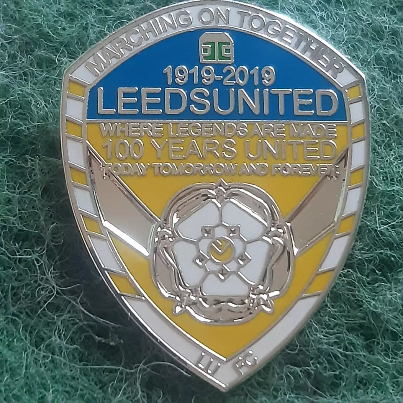 Футбол. клуб ФК ЛІДС ЮНАЙТЕД 100 років АНГЛІЯ.ЕМАЛЬ.