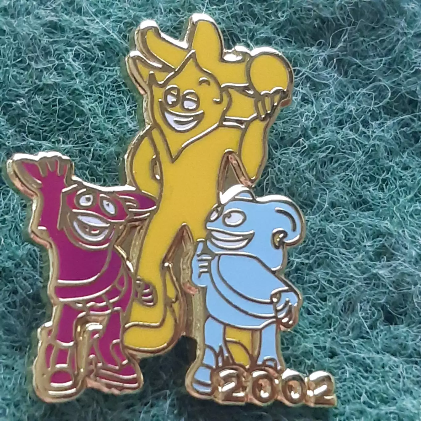 Футбол.Чемпіонат світу ФІФА.2002 КОРЕЯ ЯПОНІЯ.талісман маскот .ЕМАЛЬ