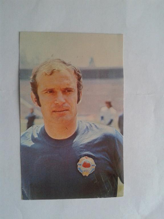 Футбол,открытка М.Павлович,сборная Югославия 1970-е гг