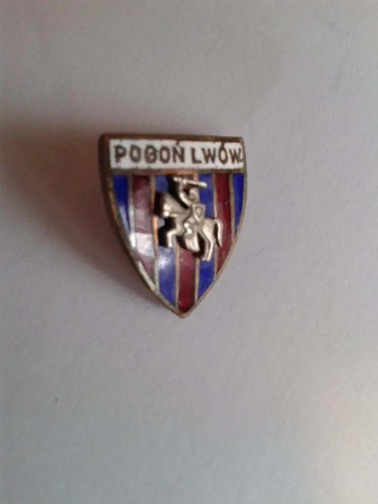 ФК Погонь Львов,УКРАИНА.Pogon Lwow, Погонь ЛЬВІВ, Винт, довоеннный,Эмаль.RRR!!! 1