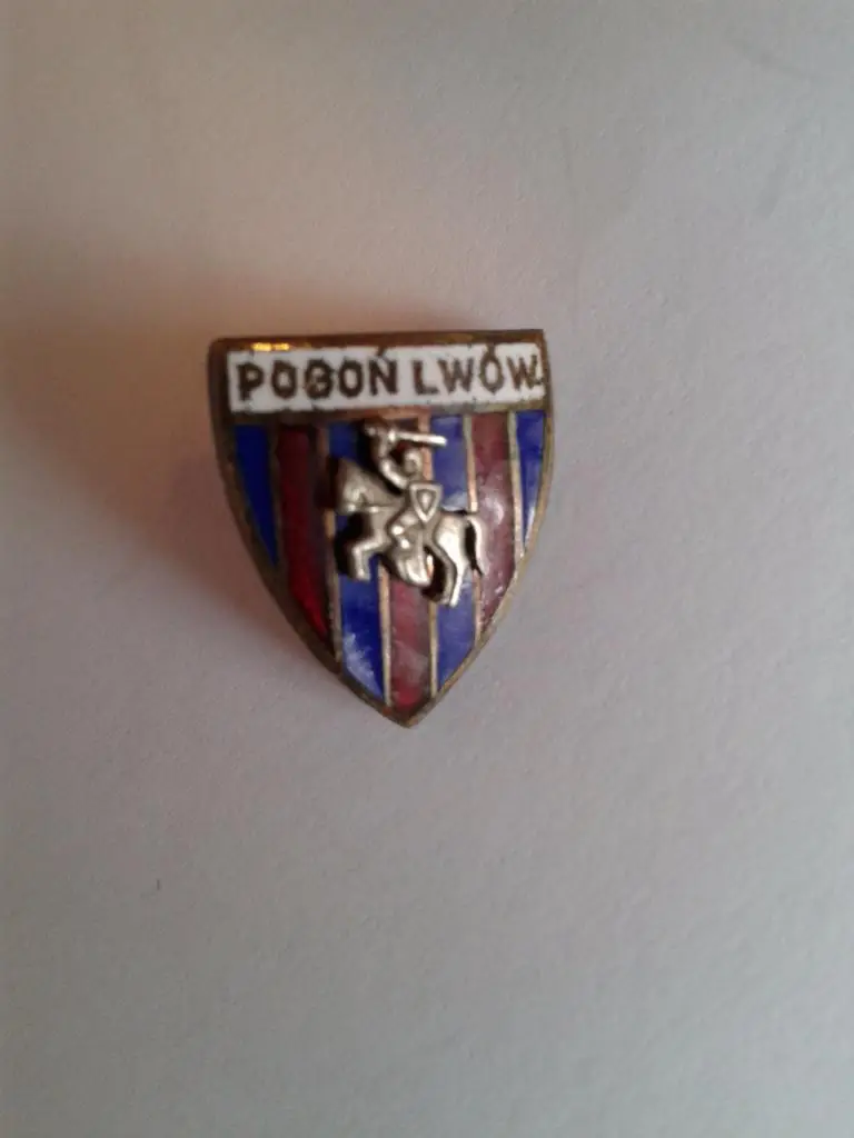 ФК Погонь Львов,УКРАИНА.Pogon Lwow, Погонь ЛЬВІВ, Винт, довоеннный,Эмаль.RRR!!! 2