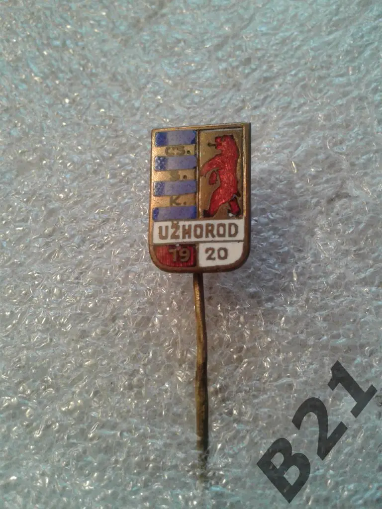 Футбол.ФК. СК Ужгород.Украина.SK Uzhorod.Оригинал.довоенный. ЭМАЛЬ. 1