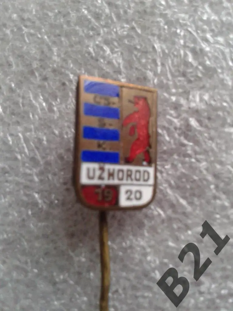 Футбол.ФК. СК Ужгород.Украина.SK Uzhorod.Оригинал.довоенный. ЭМАЛЬ. 3