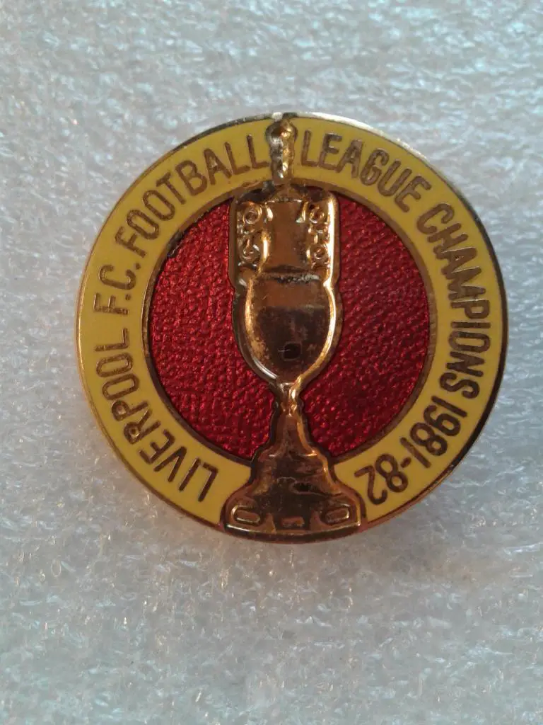 Футбол.ФК Ливерпуль 1981-82. старая ЭМАЛЬ. д=32