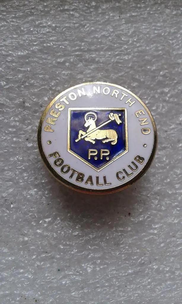 Футбол.ФК Престон Норд Енд.Англия 70-е.ЭМАЛЬ.