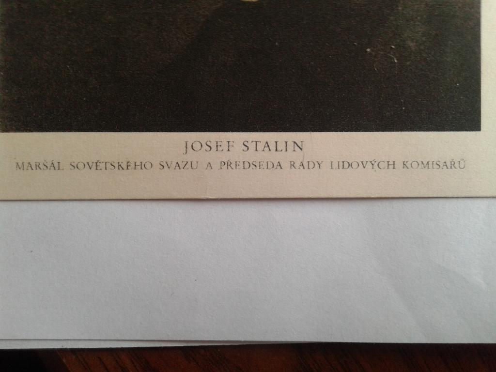 Почтовая карточка Сталин 1