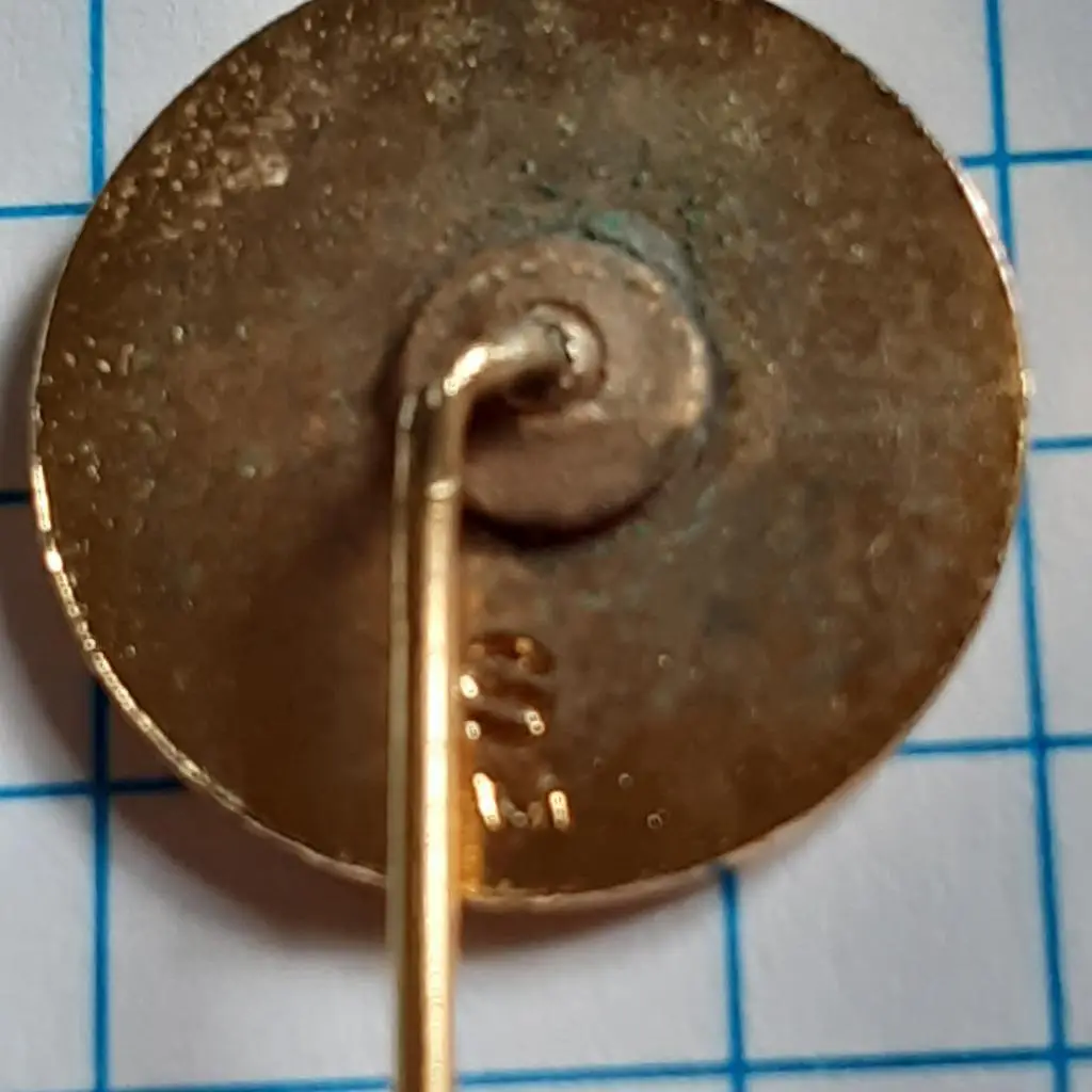 Футбол.клуб.Кальмар ФФ.Kalmar FF.Швеция.старый знак с клеймом.80-е гг.ЭМАЛЬ 3