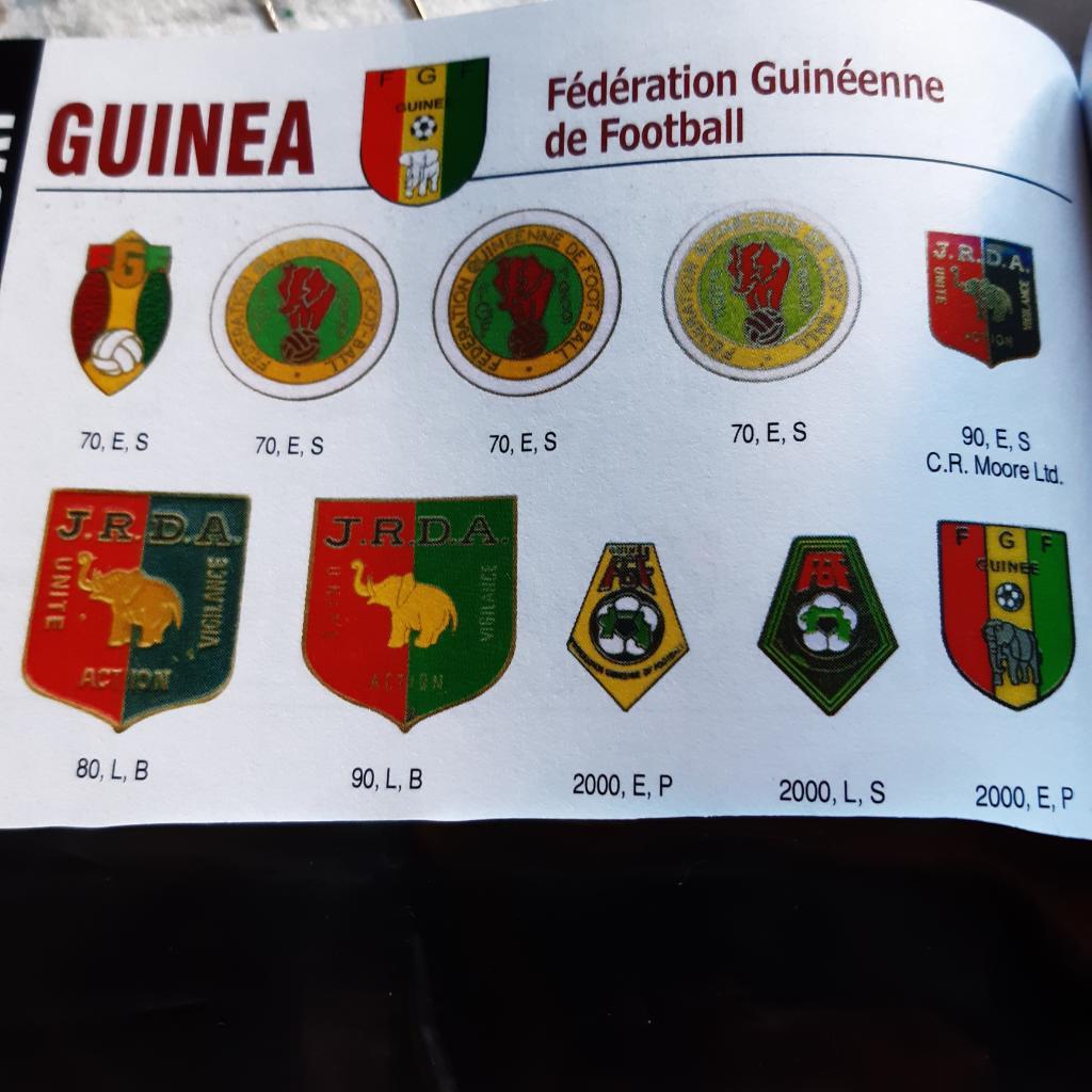 Футбол.Федерация футбола Гвинея.ЭМАЛЬ.80-е гг.пр-во Португалия 3