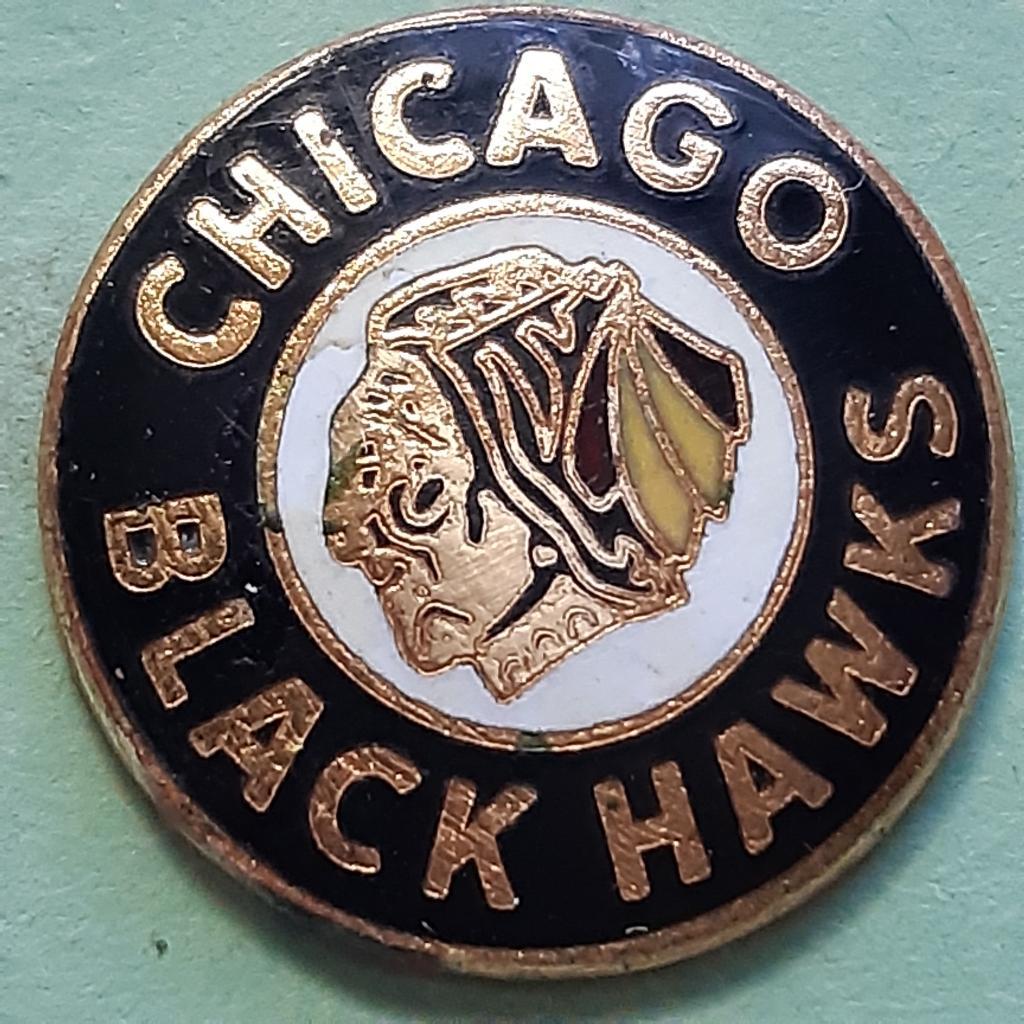 Хоккей.клуб ХК Чикаго Блэк Хоукс НХЛ.1970-е гг.игла ЭМАЛЬ.