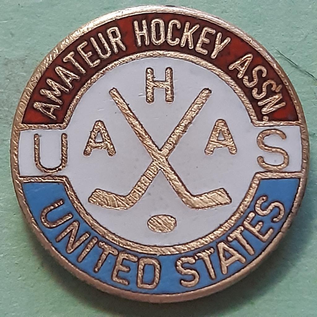 Хоккей.федерация ассоциация США.1970-е гг.игла. ЭМАЛЬ.