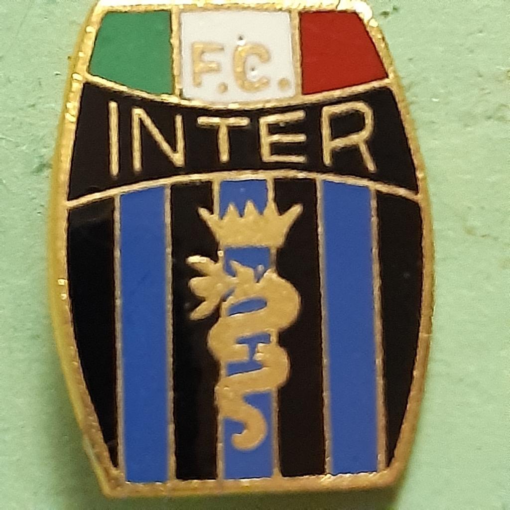 Футбол.клуб.ФК Интер Милан Италия.1980-е гг.игла ЭМАЛЬ.