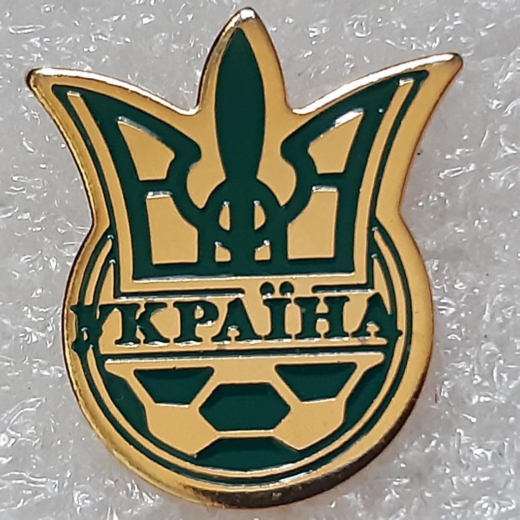 Футбол.Федерация футбола Украина (зеленый).игла.1990-е гг.пр-во Швеция.