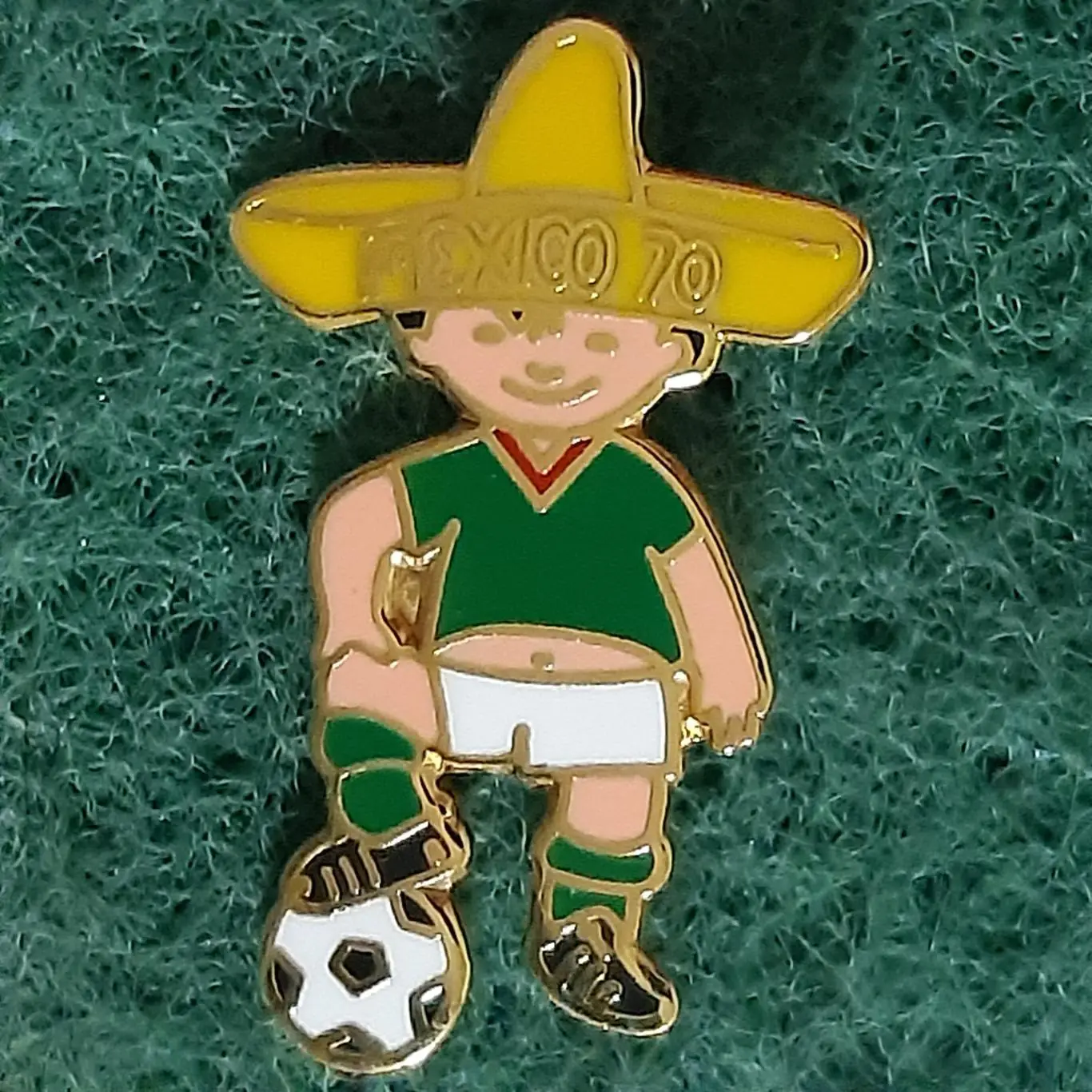 Футбол.Чемпіонат світу.ФІФА FIFA МЕКСІКА 1970 талісман.маскот.ЕМАЛЬ