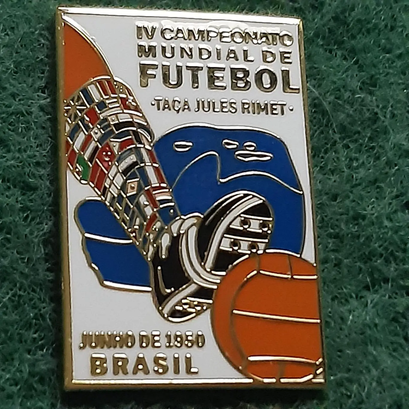 Футбол.Чемпіонат світу з футболу.ФІФА FIFA БРАЗИЛІЯ 1950.ЕМАЛЬ