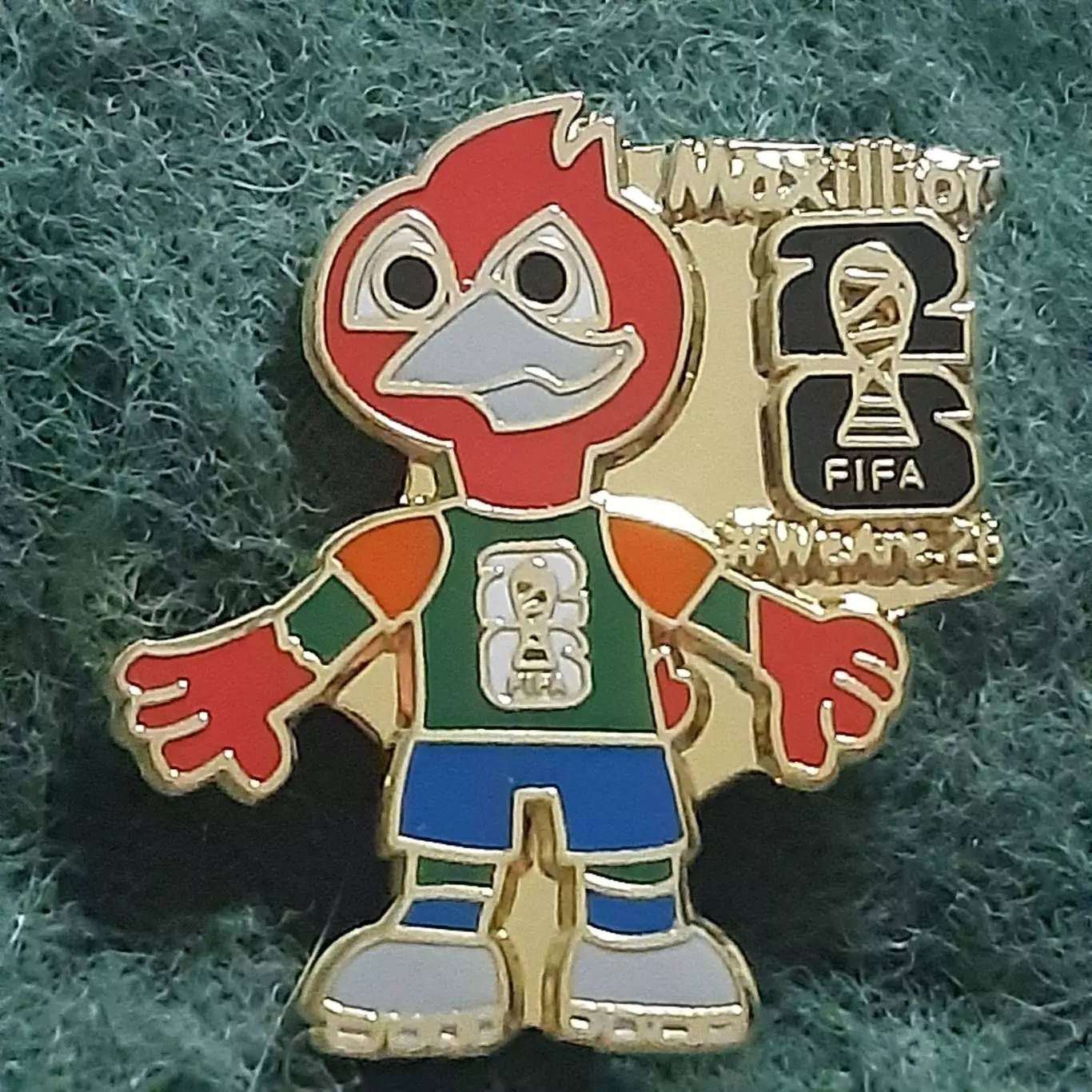 Футбол.Чемпіонат світу FIFA ФІФА.США 2026.талісман маскот.ЕМАЛЬ