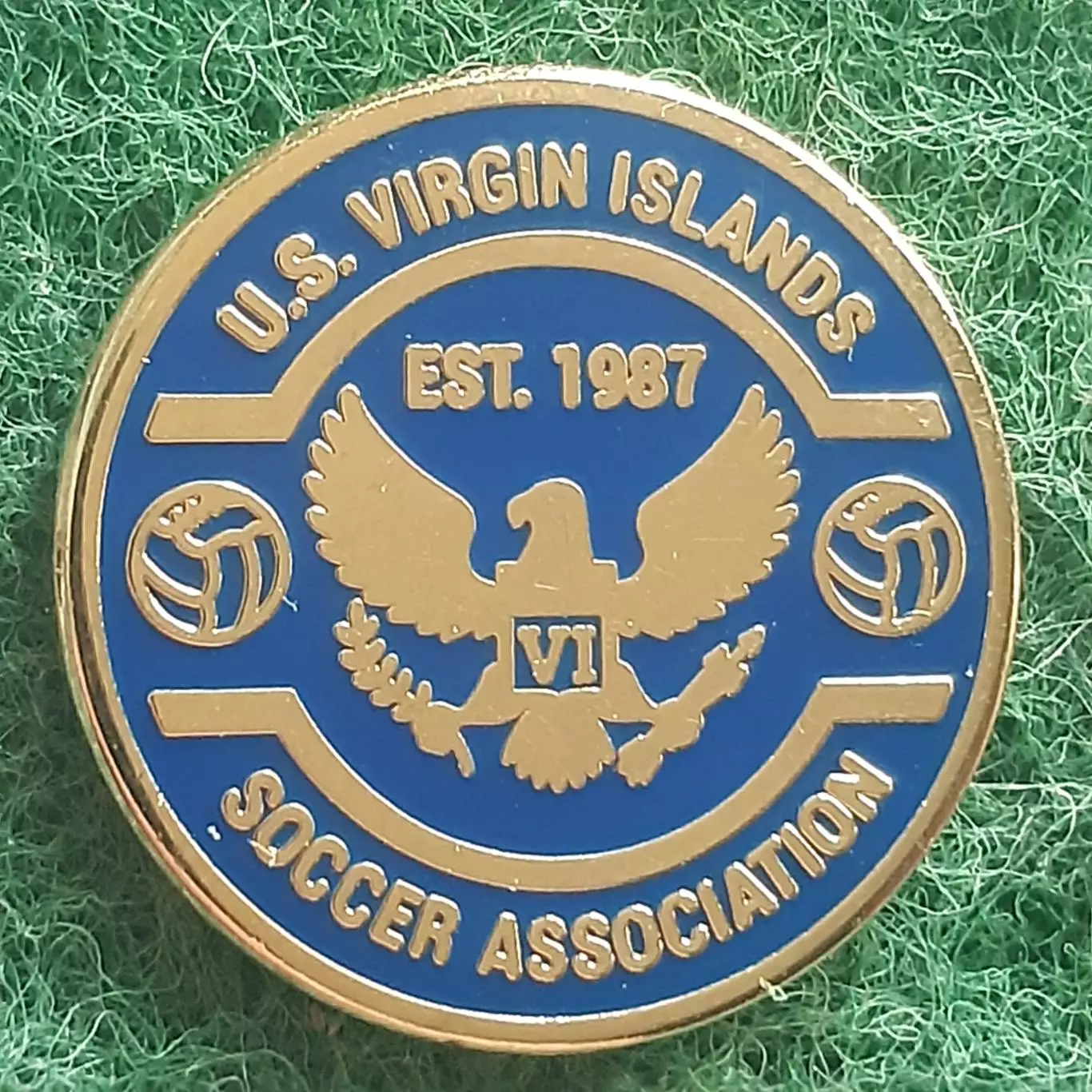 Футбол.федерація ассоціація ВІРГІНСЬКІ ОСТРОВИ.ЕМАЛЬ