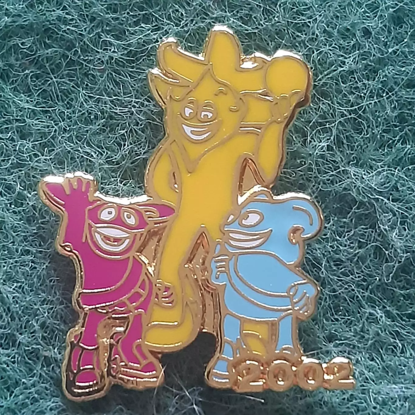 Футбол.Чемпіонат світу.ФІФА.КОРЕЯ 2002.талісман маскот .ЕМАЛЬ