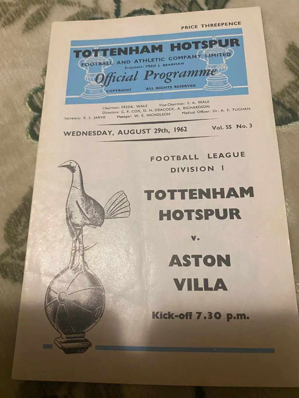 Тоттенхэм - астон вилла. 1962-1963