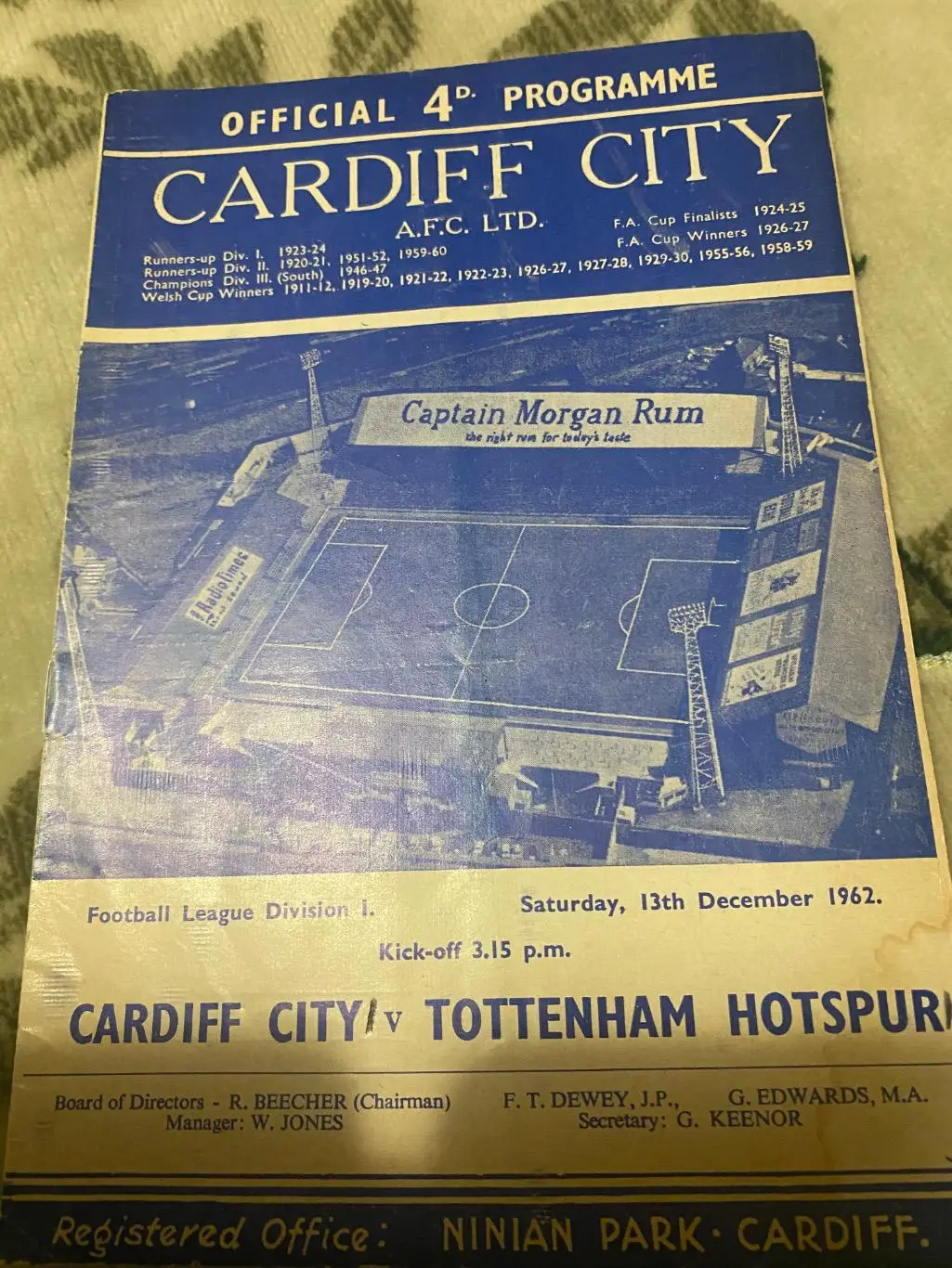 Тоттенхэм - Кардифф 1962-1963