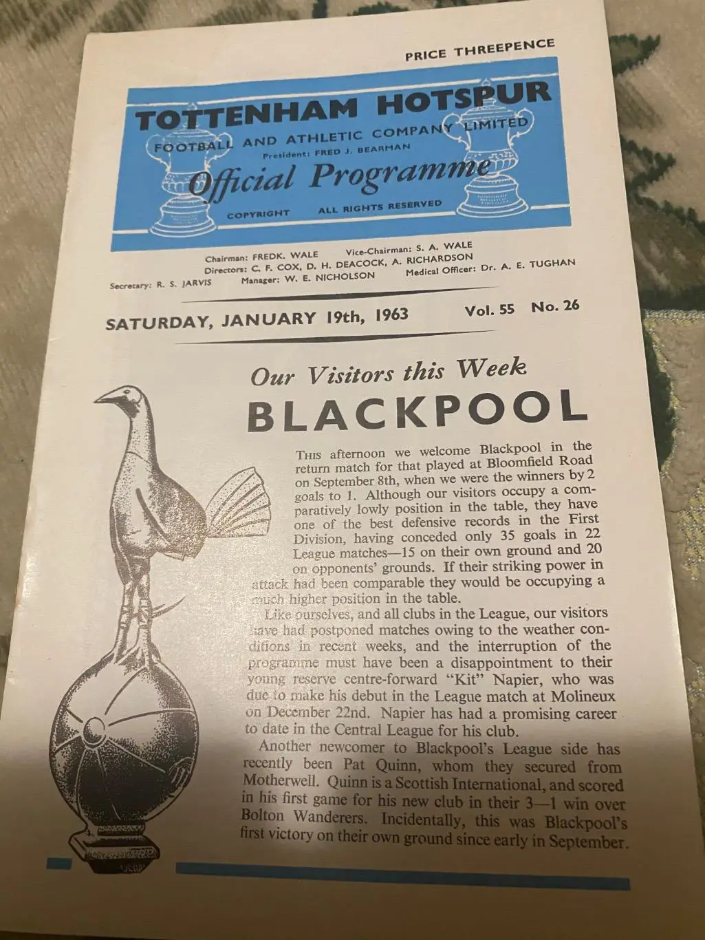 Тоттенхэм - Блекпул 1962-1963