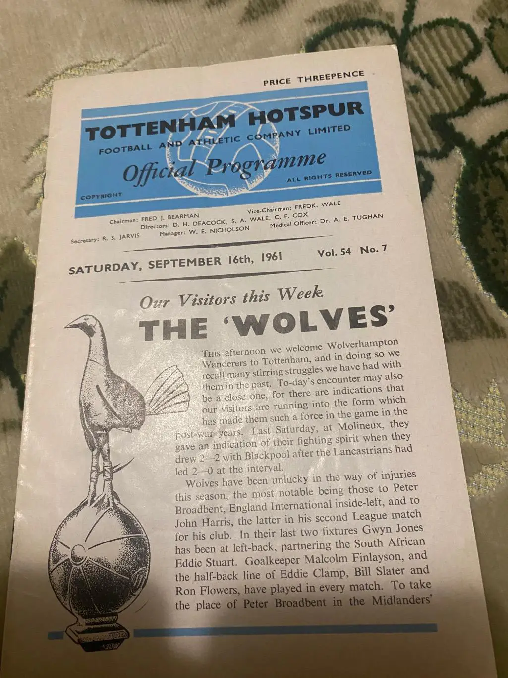 Тоттенхэм - Вулверхэмптон 1961-1962