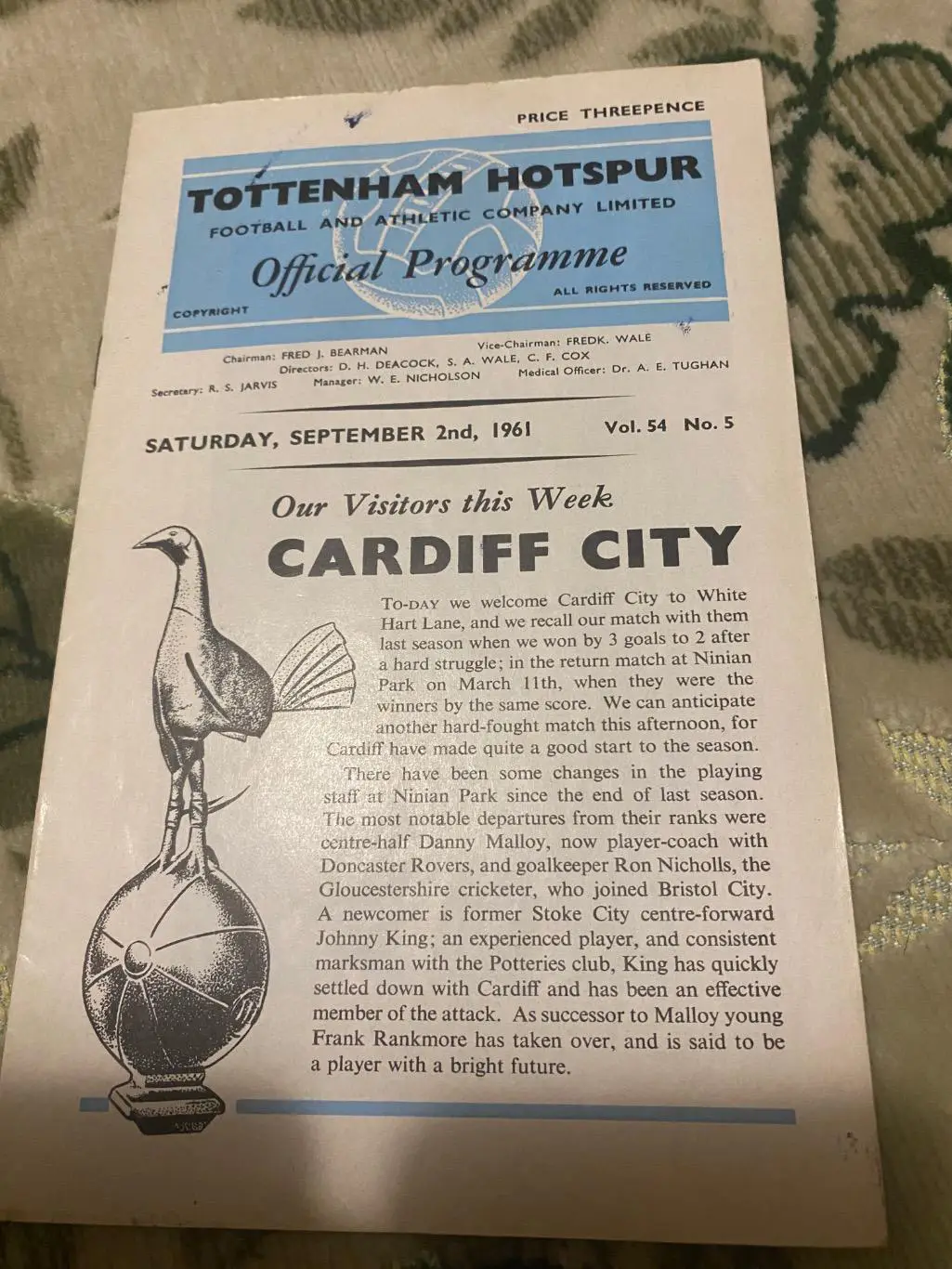 Тоттенхэм - Кардифф 1961-1962